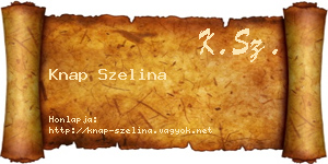 Knap Szelina névjegykártya